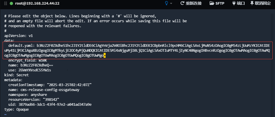 融合部署-去除换行的base64编码的内容替换原内容.png
